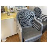 (6) Outdoor Heavy Plastic Chairs