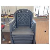 (10) Outdoor Heavy Plastic Chairs