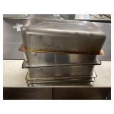 (8) 8-1/2"x14"x3-1/2" Stainless Steel Inserts