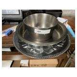 3 Misc. Stainless Steel Bowls and Trays