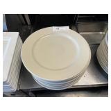 (12) 12" World White Dinner Plates