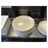 (15) 12" Round World White Dinner Plates