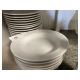 (21) 9" White Soup Bowls