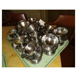 24 Vintage S Steel Ice Cream/Fruit Cups