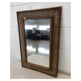 Wicker Framed Mirror