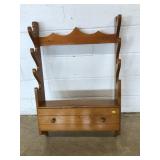 Softwood 4-Gun Wall Rack