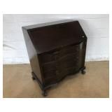 Serpentine Front Slant Lid Desk