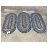 3 PC. Braided Rug Set