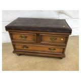 Vinyl Upholstered Lane Chest