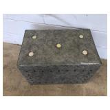 Vtg. Vinyl Covered Sweeper Box