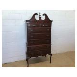 Contemporary Cherry Highboy Dresser