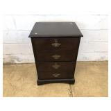2-Drawer Wood File Cabinet