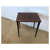 Mahogany Inlaid End Table
