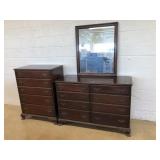 2 Pc. Mahogany Bedroom Suite