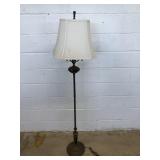 Vtg. Brass Floor Lamp