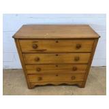 Softwood 4-Drawer Antique Chest