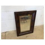 Antique Ogee Framed Mahogany Mirror