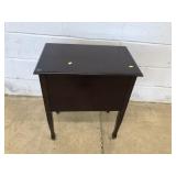 Mahogany Modern Lift Top Cabinet