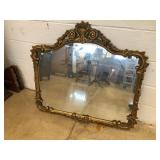 Vtg. Gilt Framed Decorative Mirror