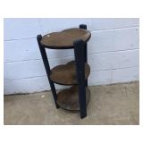 Softwood Heart Form 3-Tiered Stand