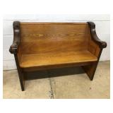 Wooden Church Pew