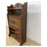 Slant Lid Oak Secretary