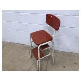 Vtg. Metal Kitchen Step Stool