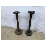 Oak & Softwood Circular Plant Stands