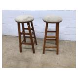 (2) Upholstered Bar Stools