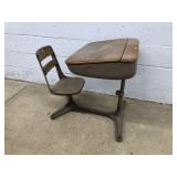 Metal Frame School Desk