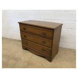 Maple 3-Drawer Dresser