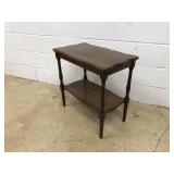 Mahogany 2-Tier Stand