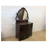 Mahogany 4-Drawer Dresser