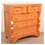 Empire Cherry & Birds Eye Maple Chest of Drawers