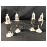 (4) Sterling Weighted Shakers