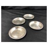 (4) Sterling Silver Underplates