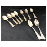 (9) Sterling Silver Spoons