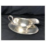 Sterling Silver Gravy Boat w/ Underplate