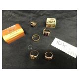 (6) 10K Gold Rings