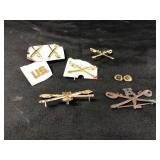 7th Cavalry Military Pin & Assorted Military Pins
