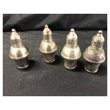 (4) Sterling Silver Shakers