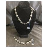 Robins Costume Jewelry Bracelet & Necklace