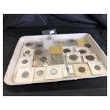 Coins- Mercury Dime, Foreign Currency,