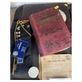 Ration Book, Military Hat, Book