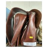 Contemporary Leather Saddlebags