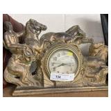 Mid Century Rodeo Mantle Clock