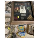Military Ribbons, Insignia, Wheat Back Pennies,