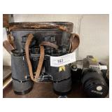 Binoculars & Nikon 35mm Camera