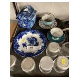 Transferware & Hoosier Cabinet Canisters