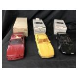 (3) Ertl Corvette & Camaro Promo Cars